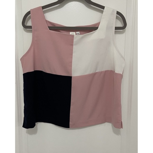 Miss Dorby Vintage Size 16 Pink Blazer And Tank Set Shoulder Pads Cuffed Sleeve - Picture 5 of 8